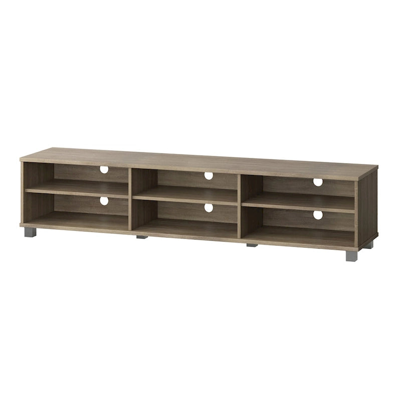 Mueble para TV bajo perfil gris / blanco / marrón / negro para televisores de hasta 85" – 1 persona