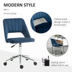 Silla giratoria de escritorio sin brazos, de terciopelo, de media altura, en rosa/azul/gris/blanco, unidad individual