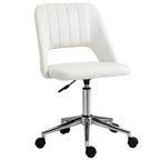 Silla giratoria de escritorio sin brazos, de terciopelo, de media altura, en rosa/azul/gris/blanco, unidad individual
