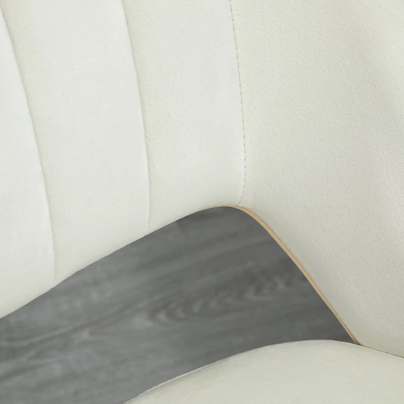 Silla giratoria de escritorio sin brazos, de terciopelo, de media altura, en rosa/azul/gris/blanco, unidad individual