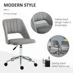 Silla giratoria de escritorio sin brazos, de terciopelo, de media altura, en rosa/azul/gris/blanco, unidad individual