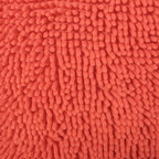 Puf de microfibra chenilla – Coral/Amarillo/Lavanda/Carbón, Cuadrado y Cubo, Asientos para 1