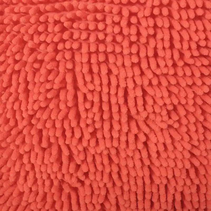 Puf de microfibra chenilla – Coral/Amarillo/Lavanda/Carbón, Cuadrado y Cubo, Asientos para 1