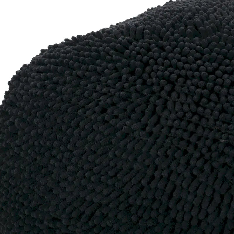 Puf de microfibra chenilla – Coral/Amarillo/Lavanda/Carbón, Cuadrado y Cubo, Asientos para 1