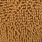 Puf de microfibra chenilla – Coral/Amarillo/Lavanda/Carbón, Cuadrado y Cubo, Asientos para 1