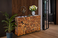 Chic Teak Rustic Teak Wood Akar Console Table