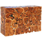 Mesa Consola de Teca Maciza Marrón