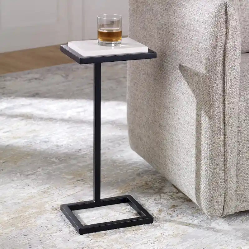 Mesa Auxiliar para Martini, Blanca y Negra, Individual