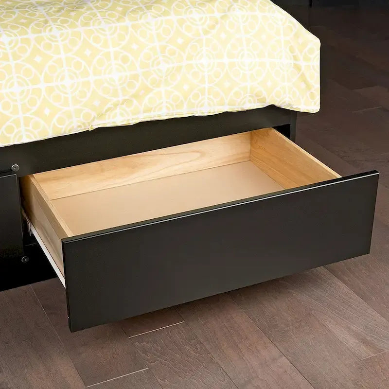 Cama con plataforma Black King con 6 cajones de almacenamiento, 2 personas
