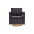 Sillón giratorio de tela Teddy (blanco/naranja/gris/verde) de 360°, asiento individual