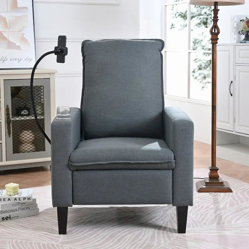 Recliner Chairs for Adults,Adjustable Recliner Sofa with Mobile Phone Holder & Cup Holder