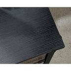 Archivador lateral de 2 cajones Carbon Oak, tamaño carta/oficio