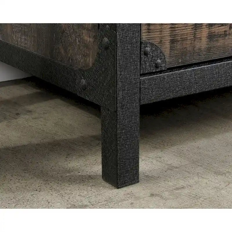 Archivador lateral de 2 cajones Carbon Oak, tamaño carta/oficio