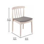 Silla de comedor Spindle Back marrón/negra, asiento de vinilo, capacidad para 1 persona, 226 kg de capacidad