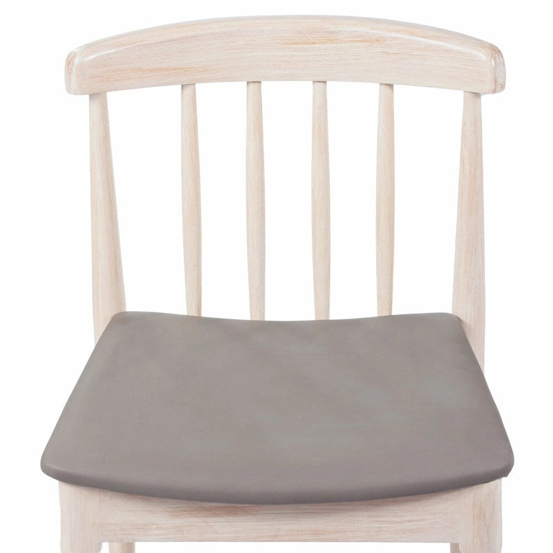 Silla de comedor Spindle Back marrón/negra, asiento de vinilo, capacidad para 1 persona, 226 kg de capacidad