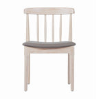 Silla de comedor Spindle Back marrón/negra, asiento de vinilo, capacidad para 1 persona, 226 kg de capacidad