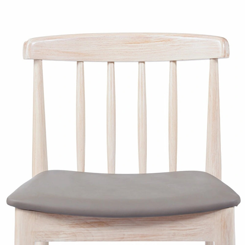 Silla de comedor Spindle Back marrón/negra, asiento de vinilo, capacidad para 1 persona, 226 kg de capacidad