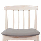 Silla de comedor Spindle Back marrón/negra, asiento de vinilo, capacidad para 1 persona, 226 kg de capacidad