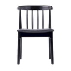 Silla de comedor Spindle Back marrón/negra, asiento de vinilo, capacidad para 1 persona, 226 kg de capacidad