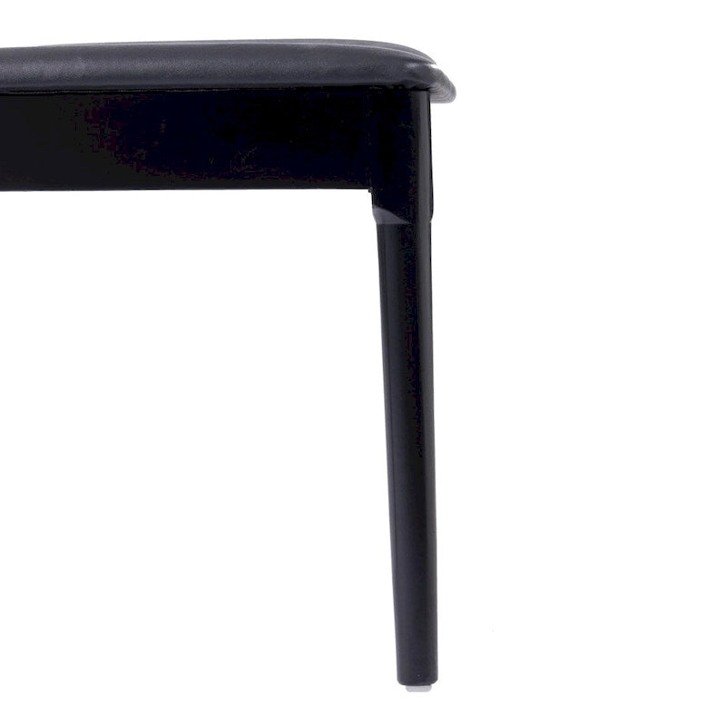 Silla de comedor Spindle Back marrón/negra, asiento de vinilo, capacidad para 1 persona, 226 kg de capacidad