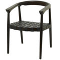Sillón acentuado tejido color marrón oscuro/marrón con brazos, 1 asiento