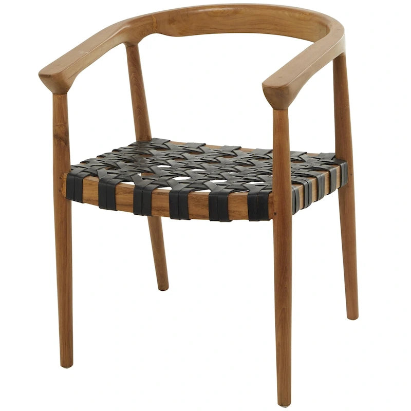 Sillón acentuado tejido color marrón oscuro/marrón con brazos, 1 asiento