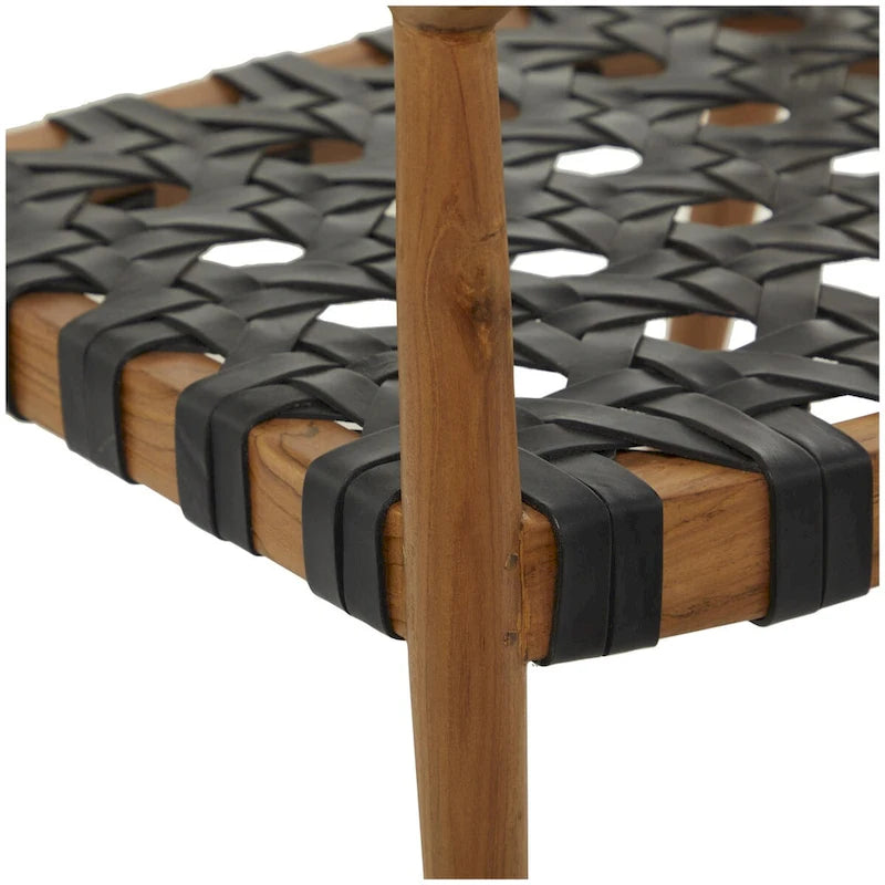 Sillón acentuado tejido color marrón oscuro/marrón con brazos, 1 asiento