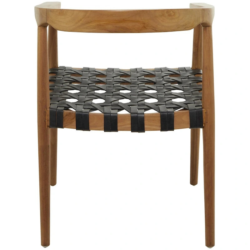 Sillón acentuado tejido color marrón oscuro/marrón con brazos, 1 asiento