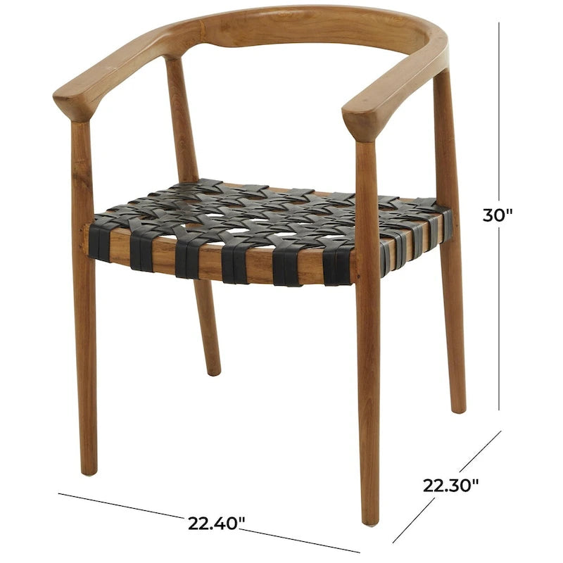 Sillón acentuado tejido color marrón oscuro/marrón con brazos, 1 asiento