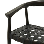 Sillón acentuado tejido color marrón oscuro/marrón con brazos, 1 asiento