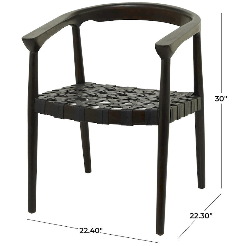 Sillón acentuado tejido color marrón oscuro/marrón con brazos, 1 asiento